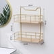 thumbnail image 3 of Estante de almacenamiento de hierro de cocina Baoblaze soporte de pared 2 niveles, 3 of 8