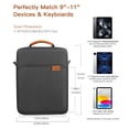 thumbnail image 2 of Funda para tableta MoKo iPad Pro M4/Air M2 de 9-11 pulgadas, negro/gris, 2 of 7