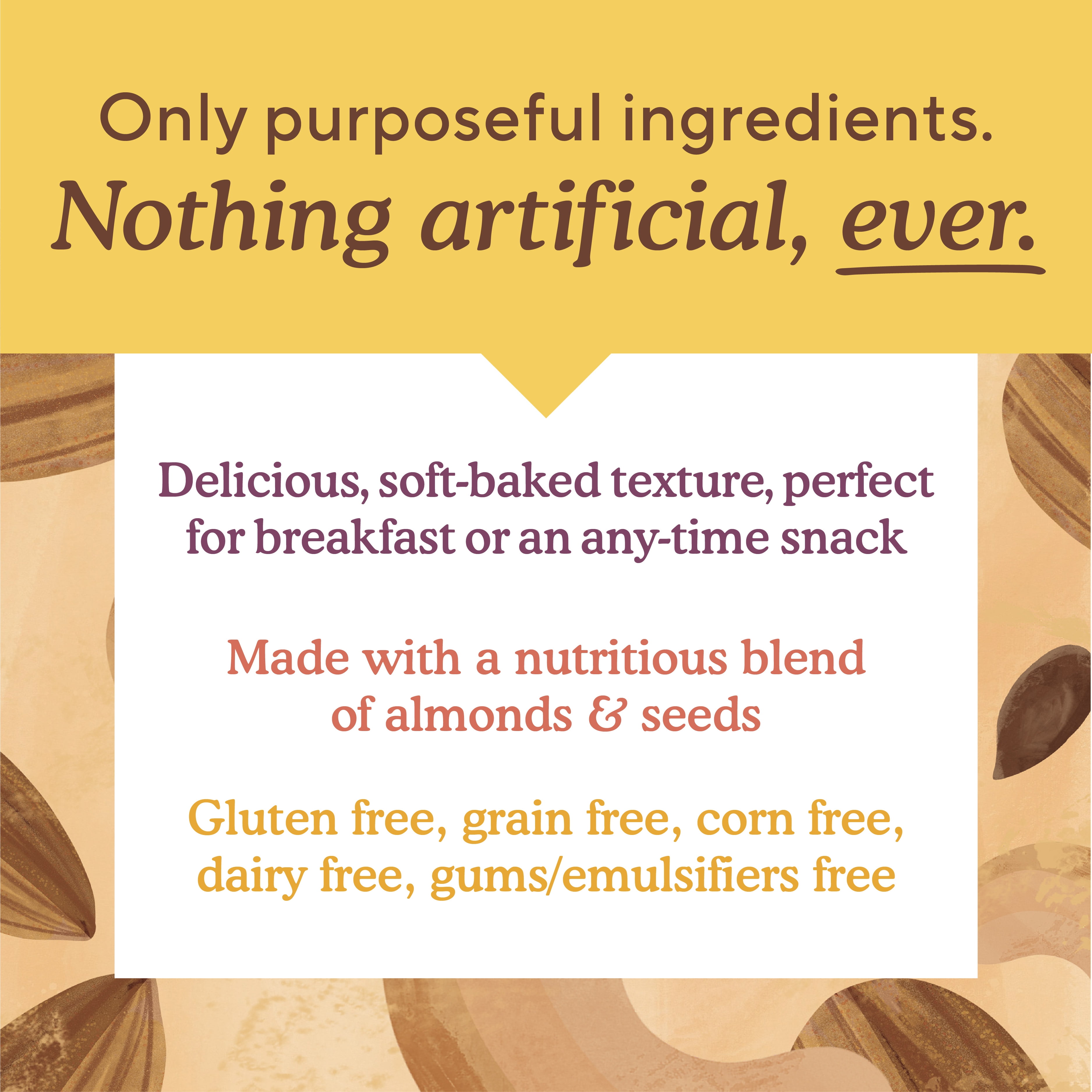 (6 pack) Simple Mills Soft Baked Almond Flour Bars, Peanut Butter Chocolate Chip, 5 Count