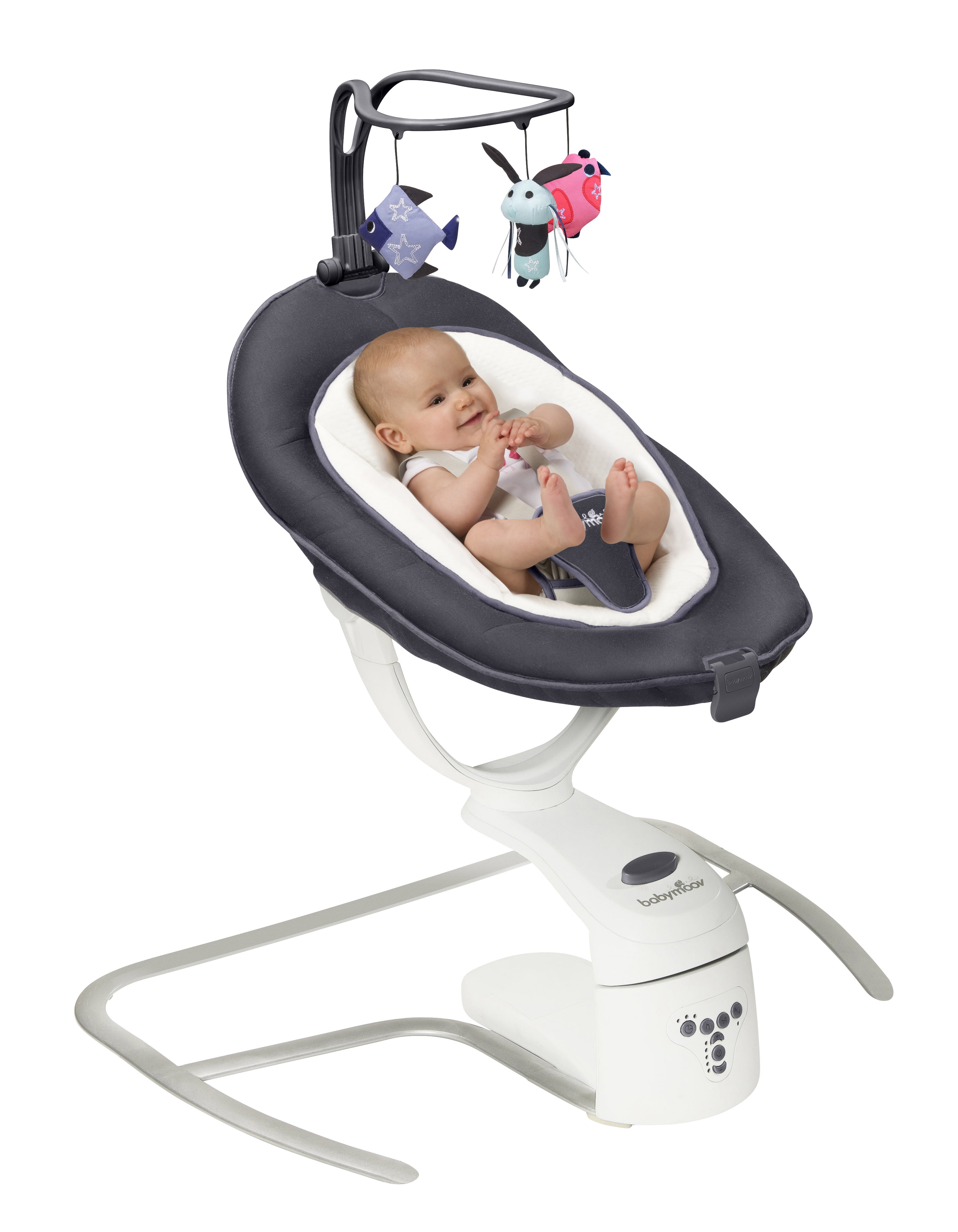 Oppervlakkig komen te rechtvaardigen Babymoov Swoon Motion - Swing and Cradle, with Comfortable & Adjustable  Ergonomic Seat (Zinc Deep Gray) - Walmart.com