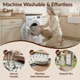 thumbnail image 5 of Design&I 3'x5' Washable Area Rug Low Profile & Durable Daily Traffic Ready Cowboy Repeating Entry Monochrome Bathroom Themed Mens Hat Adult for Home Office, Hallway, 5 of 7