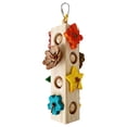 thumbnail image 3 of Wooden Parrot Chewing Stick with Pinecones, Safe Beak Grinding Toy for Medium/Large Parrots, Interactive Boredom Relief Bird Accessory (Khaki), 3 of 6