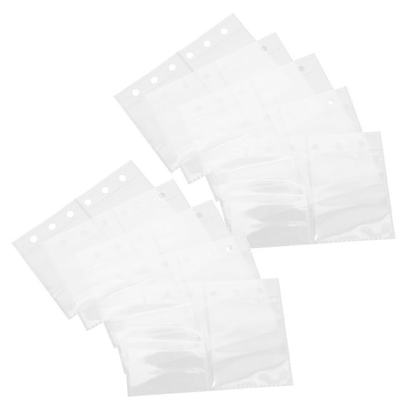 unbranded 50 Pcs Clear Binder Pockets Scrapbook 13.00X8.70X0.01CM Transparent
