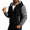 Black, variant on Jackets for Men Color-Block Long Sleeve Hooded Sweatshirt Jackets Winter Daily Thick Casual Hoodies Jacket Red XXL