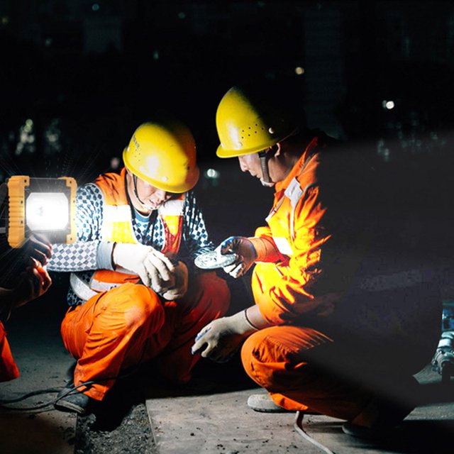 Foco Led recargable, luz de trabajo, foco LED de construcción, lámpara de Banco de energía recargable USB para Camping, sitio de construcción ShuxiuWang 9024715418319