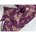 thumbnail image 2 of Night Bed Runner Set, Digital Illustrated Butterfly Sketch Pattern With Moon and Floras Print, Decorative Bedding Scarf & 2 Pillow Shams for Hotels Homes, Queen, Dark Magenta Pale Peach, by Ambesonne, 2 of 3