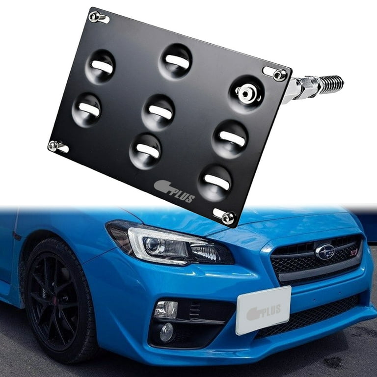 GTP Front Tow Hook License Plate Bracket for Toyota 86 Scion Frs, Subaru BRZ, 15-up Forester WRX/STI Bumper Relocator