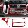 thumbnail image 1 of Real Bright Soft Car Interior Carbon Fiber Sticker DecorationRed Carbon Fiber Automatic Climate Control Cover For Honda Odyssey 2005-10Auto Car Protection Interior Accessories, 1 of 8