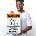 thumbnail image 2 of Hazardous Pool Chemicals Pool Sign, Keep Out Sign 12x18 Reflective Aluminum EGP, 2 of 8