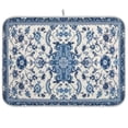 thumbnail image 1 of Tapete escurridor de platos Wassud 46 x 61 cm absorbente azul y blanco, 1 of 7