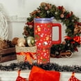 thumbnail image 2 of 40 oz Christmas Tumbler with Handle and Straw, Stainless Steel Insulated Gingerbread Man Tumbler 40 oz, Reusable Gingerbread House Cup with Leak Proof Lid, Christmas Gifts for Women, 2 of 6