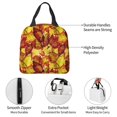 thumbnail image 4 of Honeii Autumn Mosaic Maple Leaves Print Lunch Bag Women, Lunch Box Lunch Bag for Women Adult Men, Small Leakproof Cute Lunch Tote Large Capacity Reusable, 4 of 8