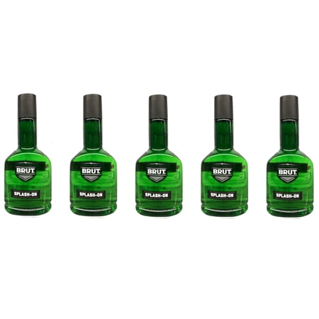 5 Pack Brut Splash-On, Signature Scent 7 oz