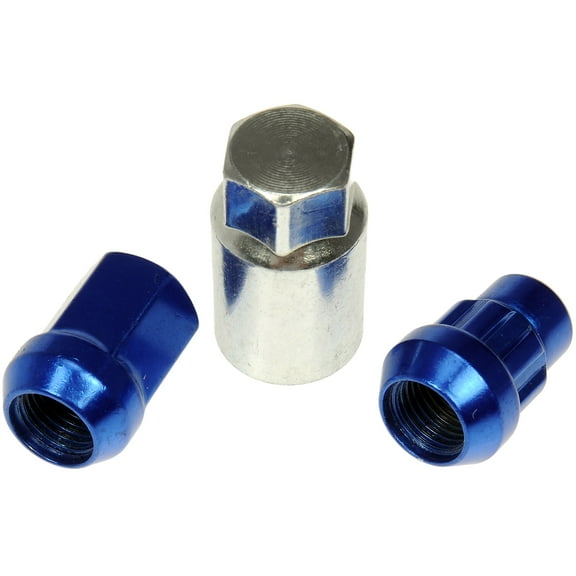 Dorman 713-675D Wheel Lug Nut for Specific Models, Blue Chrome (Pack of 20)