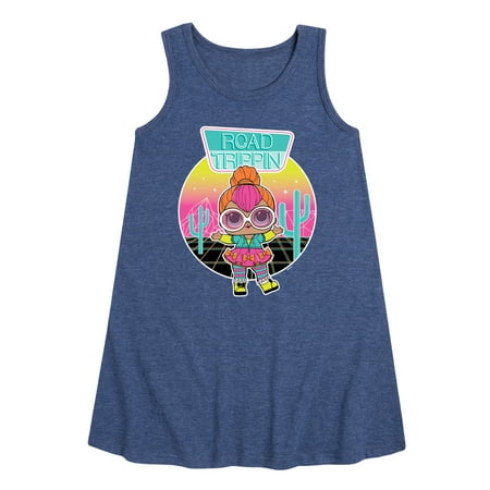

Lol Surprise! - Neon Qt Road Trippin - Toddler and Youth Girls A-line Dress