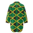 thumbnail image 5 of Xoenoiee Jamaica Flag Print Womens Bathing Suit Cover Ups Side Split Long Sleeve Bikini Swimsuit Coverup Button Down Beach Dress Shirt Plus Size, 3XL, 5 of 7