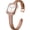 Brown with Rose Gold, variant on Slim Genuine Leather Band Compatible with Apple Watch, Women's Thin Replacement Strap, Brown with Silver, 38/40/41mm