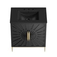 thumbnail image 3 of Modway Awaken 30" Solid Wood and MDF Bathroom Vanity in Black, 3 of 7