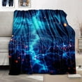 thumbnail image 4 of Lightning Bolt Blanket - Lightning Bolt Throw Blanket Lightning Bolt Gift Blanket for Girls Lightning Blanket for Adults Kids Lightning Fleece Blanket Camping, 60" x 50", 4 of 6