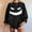 Black, variant on YVNAURA Cute Halloween Pumpkin Ghost Bat Print Sweatshirt for Women Crewneck Long Sleeve Pullover Oversized Loose Fit Casual Fall Spooky Season Top 1 Pack, Orange,L