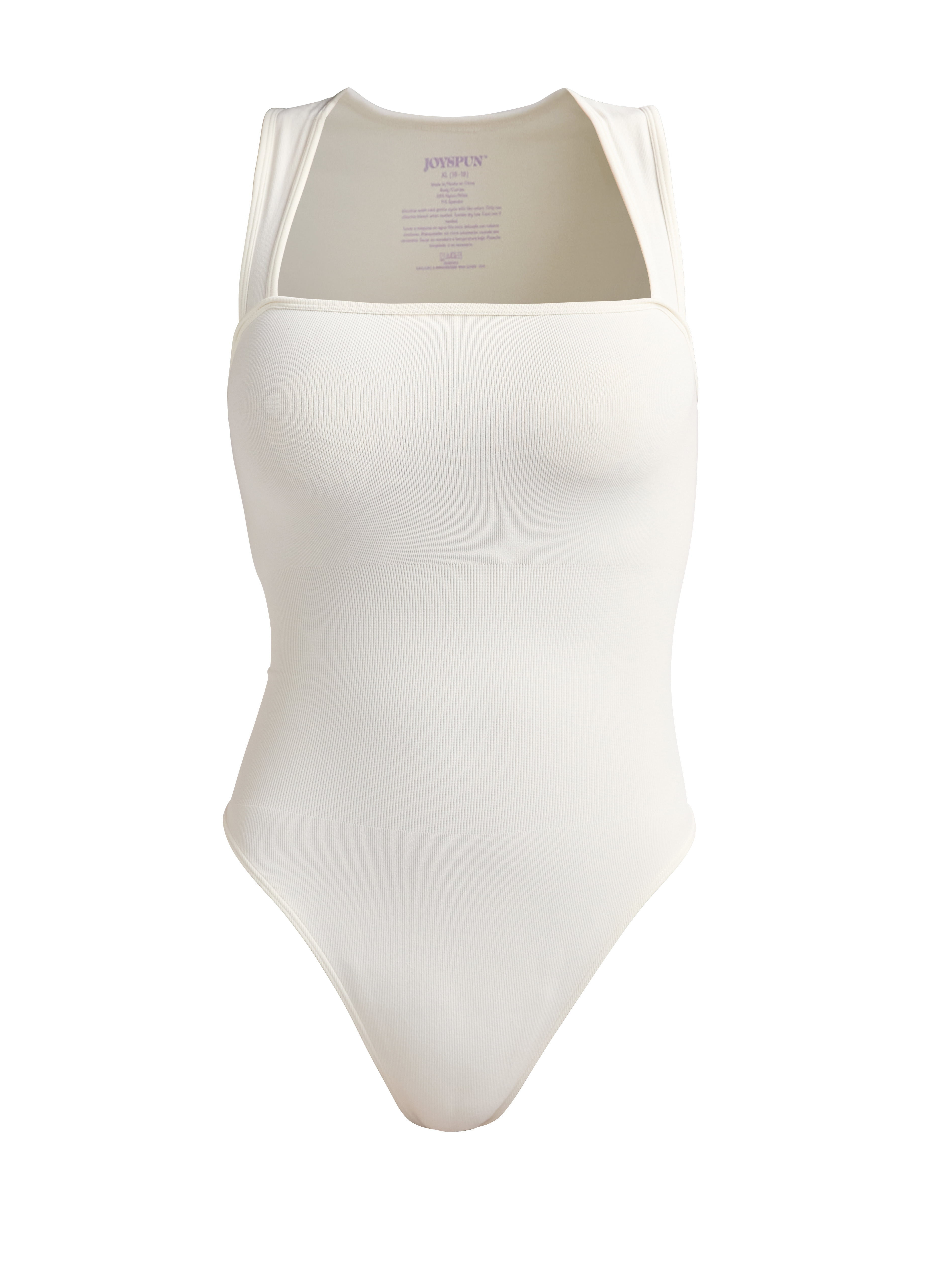 Joyspun Women's Slimming Seamless Sleeveless Bodysuit, Sizes S-XXXL