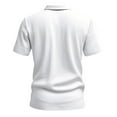 thumbnail image 6 of lcziwo Linen Shirts for Men Summer Casual Polo Shirt Short Sleeve Hippie Casual Beach T-Shirts Ofertas Hoy Liquidación White M, 6 of 9