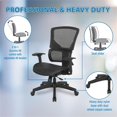 thumbnail image 2 of Scranton & Co Black Vertical Matrix Back Office Chair with Seat Slider, 2 of 5