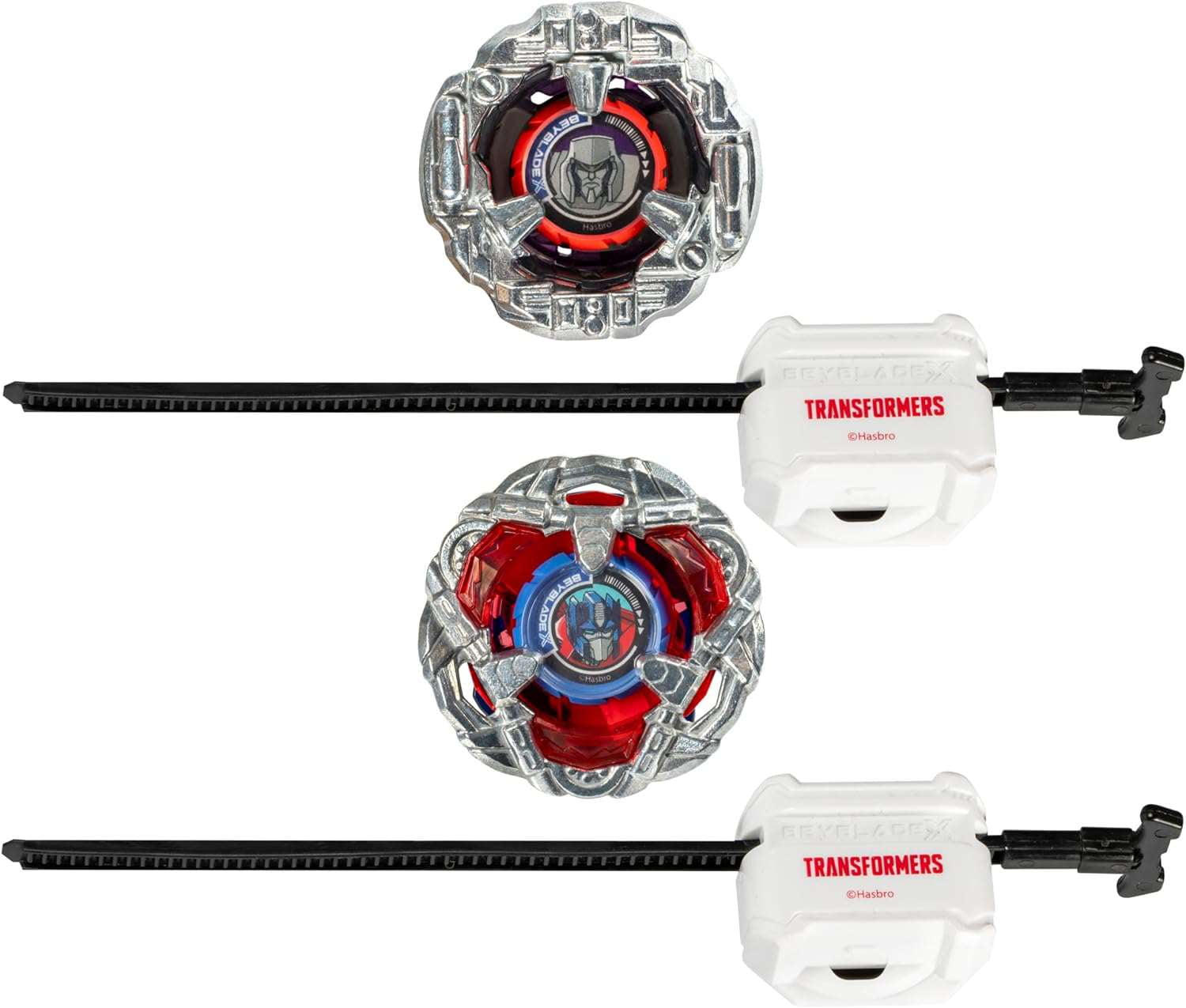 Beyblade X Transformers  Optimus Prime 4-60P vs. Megatron 4-80B Multi-Pack Set