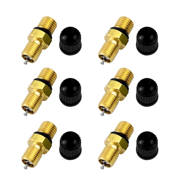 Heavy Duty Brass Valves Stem General M8x1 Thread Design Weatherproof Adapter Suitable for Car Motorcycle Applications