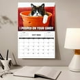 NEGJ 2025 Peed Off Cats Calendar Funny Cat Themed Gifts For Cat Lovers