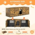 thumbnail image 2 of YODOLLA Double Litter Box Enclosure for 2 Cats with Storage, Brown, 2 of 10