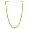 thumbnail image 3 of 10K Solid Yellow Gold 6.75mm Miami Cuban Curb Link Chain Necklace, 3 of 4