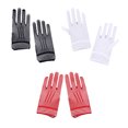 thumbnail image 4 of Jumpingount Guantes nupciales de textura de alta gama de nailon, artesanía exquisita y cómodos guantes de rejilla de malla suaves guantes y mitones negro, 4 of 6