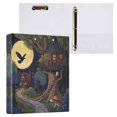 thumbnail image 3 of Waterproof PVC Round Ring Binder - D-Rings Clipboard, 200 Page Capacity (1 or 2-Pack), Ideal for Office , Home and School，A Forest, 3 of 8