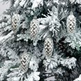 thumbnail image 5 of ievspot 5Pcs Christmas Plastic Pine Cone Ornament Colorful Shiny Glitter Christmas Tree Hanging Decoration DIY Accessories Home New Year Party Decoration, 5 of 8