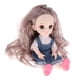 thumbnail image 4 of 16cm 13 Muñeca Articulada con Juguetes de Bricolaje con Conjunto Completo Ropa Peluca Maquillaje, el para Niñas Cabello rizado gris, 4 of 7