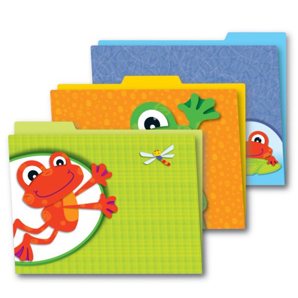 Funky Frogs File Folders