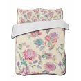thumbnail image 2 of Quilts Full Size, Retro Floral Soft Comforter Bedding Set for Bed, Farmhouse Botanical Leaves Flowers Lightweight Quilted Bedspread with Pillow Cover(2 Pieces) for All Season, 78x90 Inch, 2 of 6