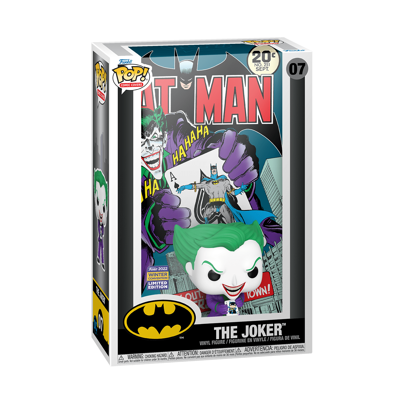 Funko Pop! Comic Cover: The Joker Vinyl Figure (Winter 2022 Shared  Convention Exclusive) 