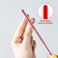 thumbnail image 4 of Silicone Straw Brushes, Extra Long Straw Cleaning Brush, Reusable Brush Pipe for Smoothie Straw Washing, Food Grade Silicone Nipple Straw Cleaner, 6mm, Orange, 4 of 4
