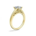 thumbnail image 3 of 1.00 Ct Princess Cut Genuine Diamond Solitaire Wonderful Ring for Ladies Solid 18K Yellow Gold Size 10.5, 3 of 8
