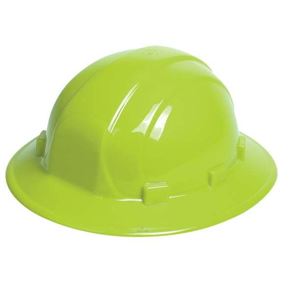 Hard Hat, Omega II, Polyethylene, 6 Point Ratchet, Type 1, Class E, Hi-Vis Lime