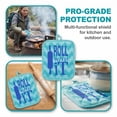 thumbnail image 3 of REGALWOVEN 2 Pcs Pot Holders, Heat Resistant Trivets, Non-Slip Hot Pads for Countertops, Oven Pot Holders for Cooking, Baking, and BBQ Green 6.5x7.9inch, 3 of 6