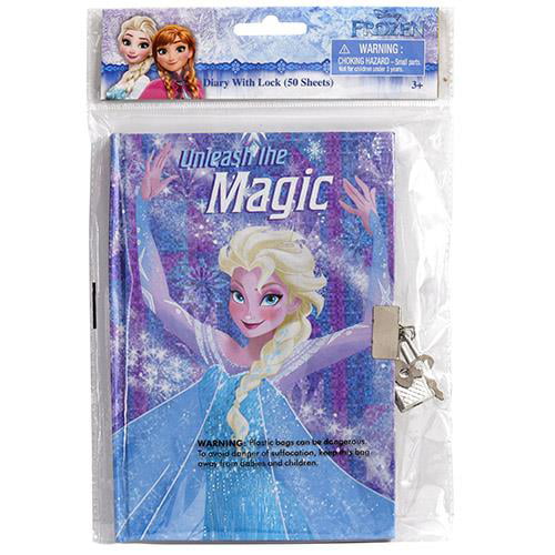 Disney Frozen Diary Lock Lot 3 Elsa Movie Powerful Beauty Girls Journal Notebook