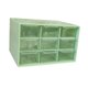 thumbnail image 5 of Mini organizador de cajones para escritorio, caja de escritorio, organizadores de cajones transparentes Verde, 5 of 9
