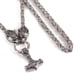 thumbnail image 2 of Collar con colgante de plata con cabeza de lobo y cadena de emperador de estilo europeo y americano personalizado de tendencia de moda, 2 of 6