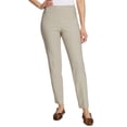 thumbnail image 1 of Gloria Vanderbilt Womens Tummy Control Dress Pants, Beige, 2, 1 of 1