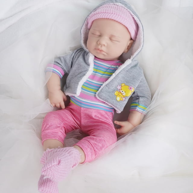 Muñeca renacida de silicona YaluoQian, reducción realista de 1:1