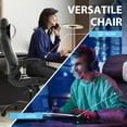 thumbnail image 7 of CL.HPAHKL PC Gaming Chair, Office Chair High Back PU Leather Ergonomic Computer Chair with Lumbar Support, Height Adjustable Video Game Chair for Adults, White, 7 of 7
