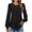 Black, variant on Vivianyo HD Women's Eyelet Embroidery Tunic Top, Round Neck Puff Long Sleeve Blouse for Women, Spring Lightweight Top for Brunch and Market Trips, Sizes S-2XL